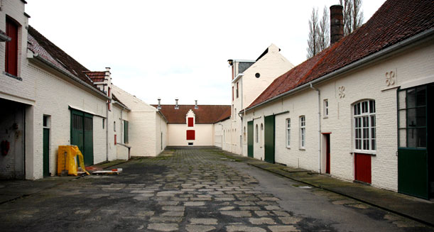 Courtyard at Saint Sixtus of Westvleteren