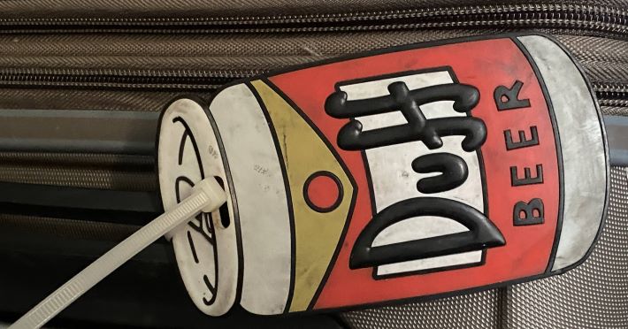 Duff beer luggage tag