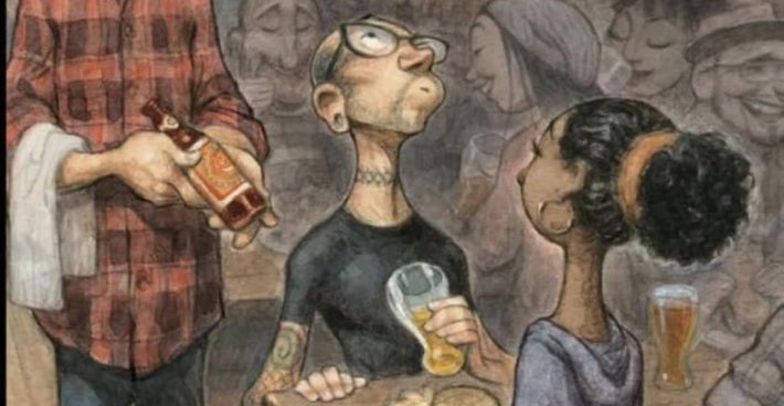 New Yorker cover, hipster beer
