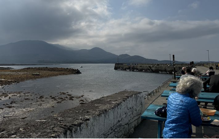 Pints outside Helen's Bar on the Beara Peninsula near Kenmare, Ireland