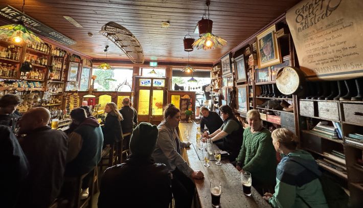 Dick Mack's brewery, pub & leather shop in Dingle, Ireland