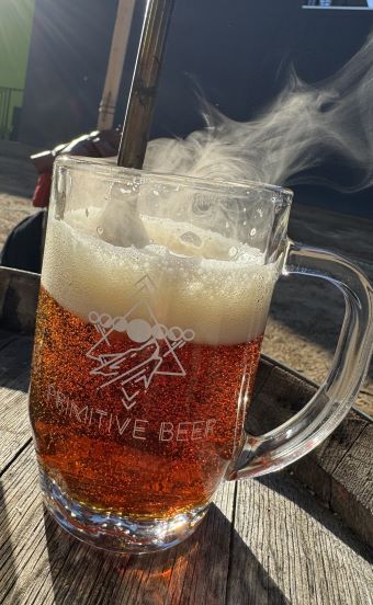 Hot bier at Primitive Brewing in Lafayette, Colorado