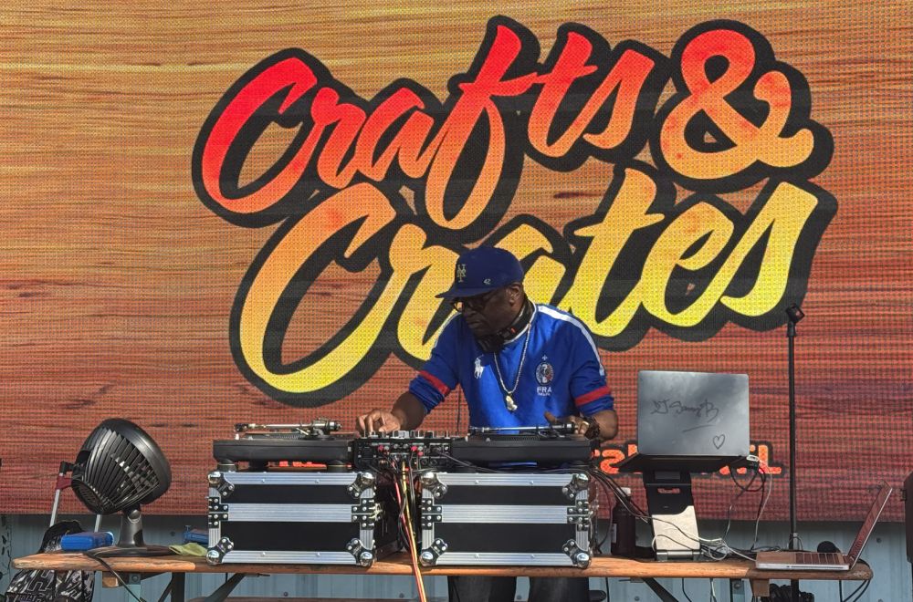 DJ Sammy B at Crafts and Crates at Halfway Crooks in Atlanta