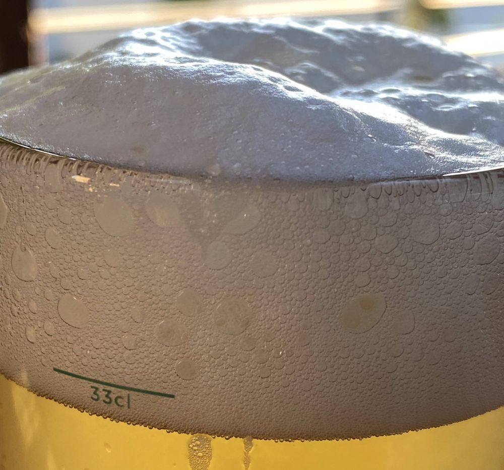 How many bubbles in this beer foam?